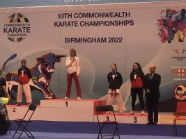 Carla Rudkin-Guillen Wins Gold at the Commonwealth Karate Championships